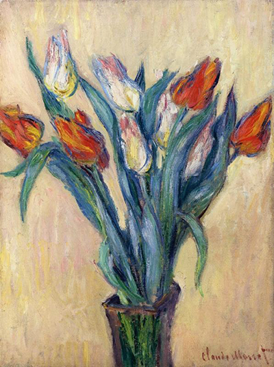 Vase of Tulips (Vase de tulipes) Claude Monet